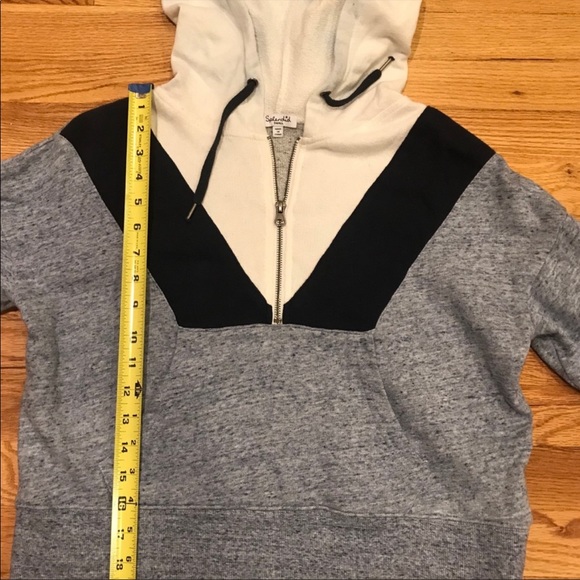 Splendid cropped zip sweatshirt - size small - Picture 5 of 8